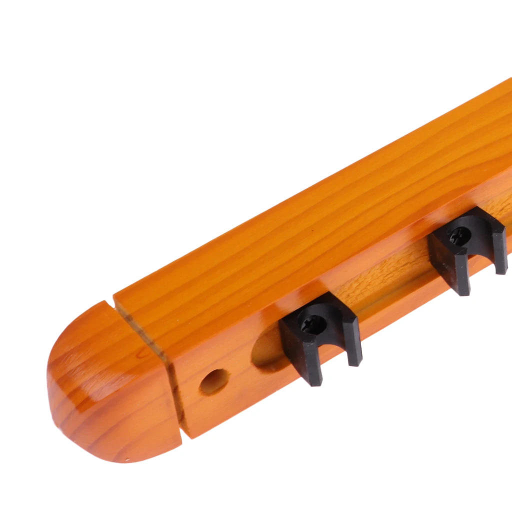 

Billiard Cue Holder Solid Wood Wall Mounted 6 Slot Snooker Stick Rack for Pool Table Equipment and Game Room Storage