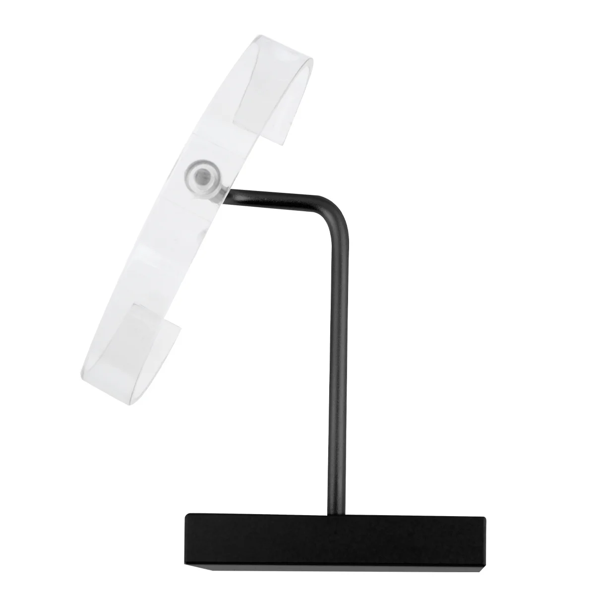 

Stylish C-Shaped Watch Display Rack Made of Acrylic and Iron Strong Against Scratches Drops Dirt Ideal for Tabletop