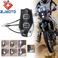 Dirt Bike LED Headlight Motocross Headlamp Screen Front Lamp Cover For 790/890 ADVENTURE-R 450 RALLY REPLICA Enduro 690 701 BAJA