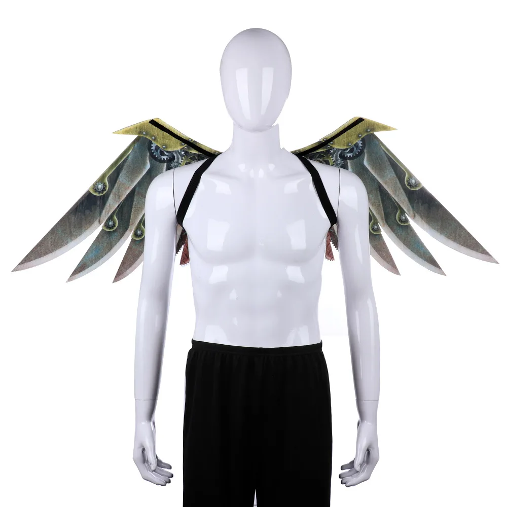 Roleparty Burning Man, fiesta de Carnaval, decoración única para adultos, alas Steampunk, disfraz, accesorios Steampunk, Cosplay de Anime