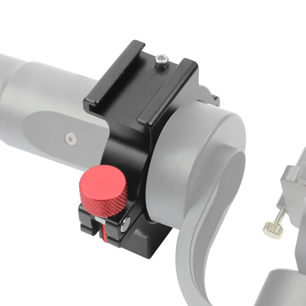 4-Ring Heißer Schuh Adapter Ring Mikrofon Montieren mit Magie Arm Adapter für Zhiyun Glatte 4 Handheld Gimbal DSLR kamera Zubehör – Detail 14