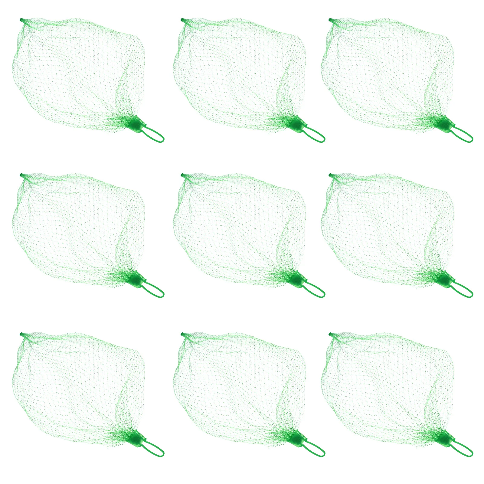100 stuks dikke mesh producten zakken herbruikbare nylon boodschappentassen fruit groente opbergnetten lichtgewicht draagbaar opvouwbaar