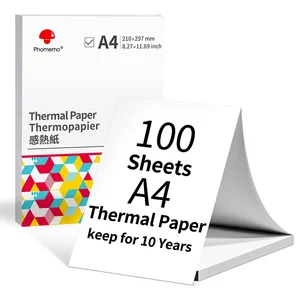 Phomemo-A4 Papel térmico, secagem rápida, documentos de impressora contínua, notas de estudo, 2 rolos, 3 rolos, 4 rolos, M08F, M832, M834, M835 8 principais vendas folha a4 termica - №4