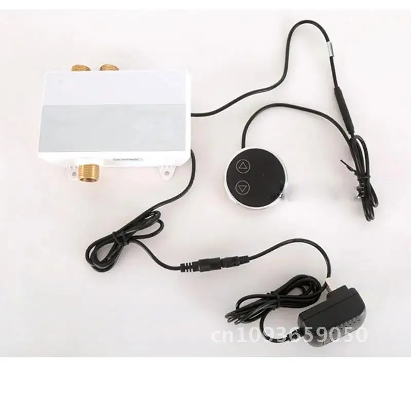 Thermostatic Bathroom Faucets Mounted Smart Touch Round Shower System Wall Taps Digital Temperature Key LCD Mixer Panel Display