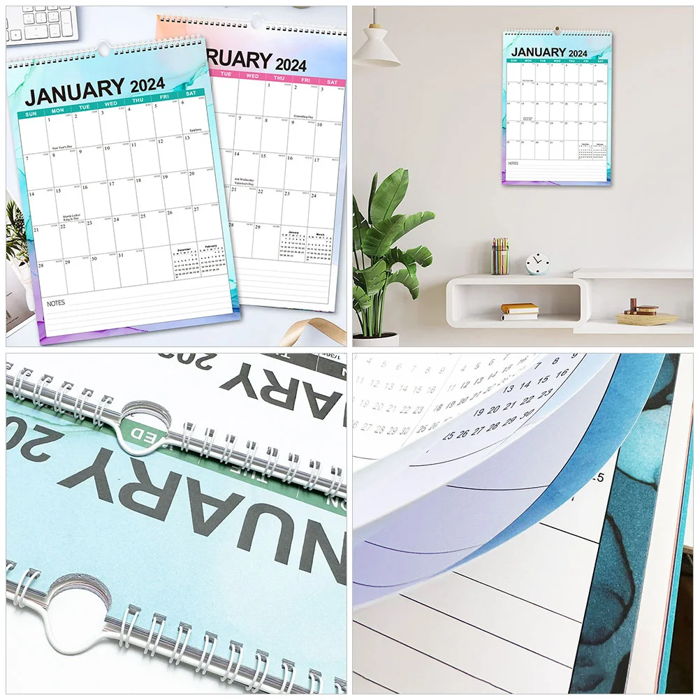 Hanging Calendar 2024 2025 Monthly Appointment Daily Use 2024-2025 Home Office School Planning Calendars Countdown Wall Decor