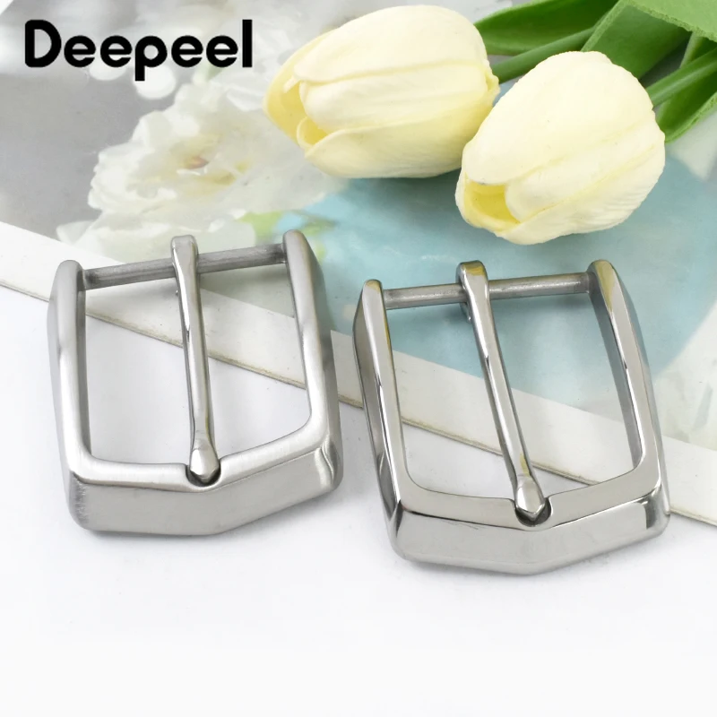

1Pc 40mm Stainless Steel Belt Buckles Pin Clasp Clothes Waistband Head Man's Pants Belts Buckle DIY Leather Crafts Accessories