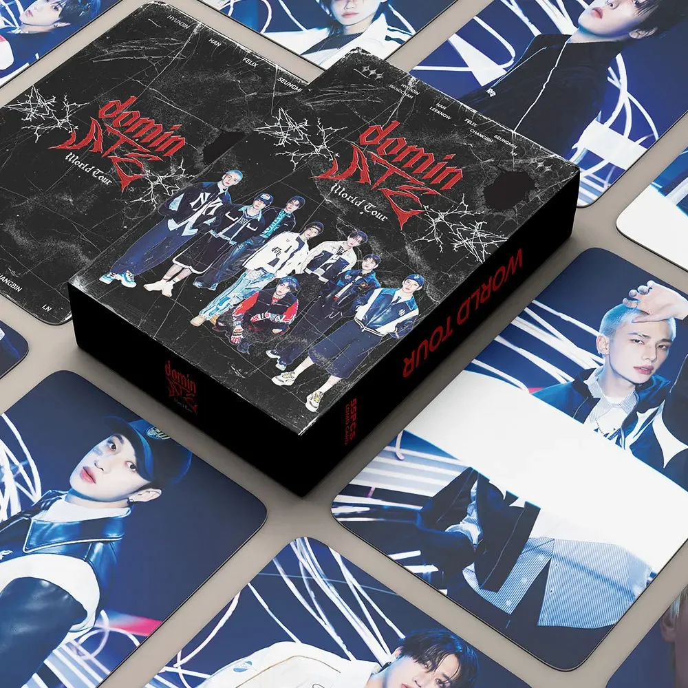 

New 55Pcs/Set Kpop SKZ Domin ATE WorldTour Japan poster Korean Star Lomo Cards Photo Print Card Set Fans Collection Postcard