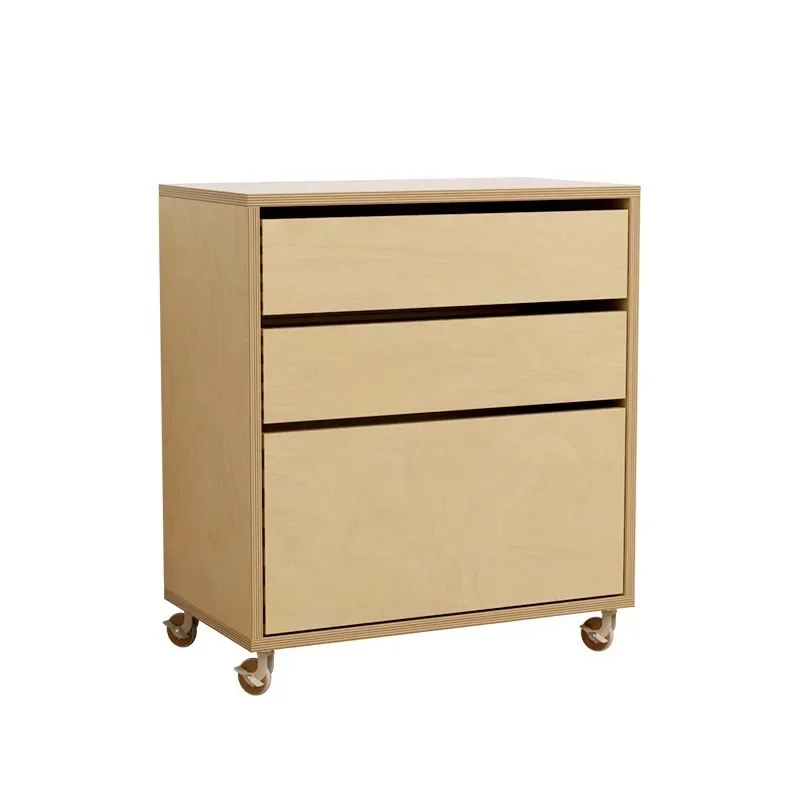 

Medieval birch chest modern simple living room bedroom storage ocean board dining side cabinet