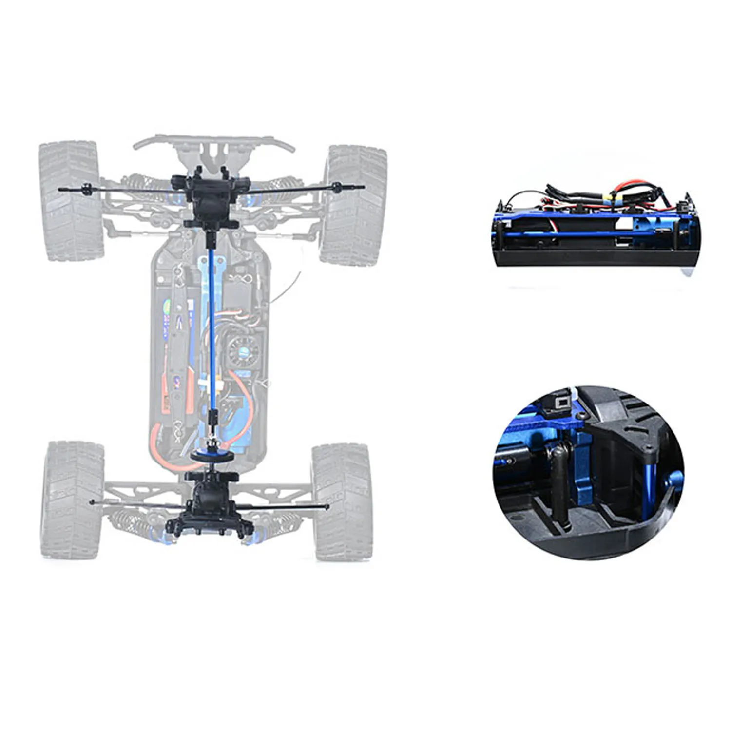 Toys PVC Shell VRX RH1066 1/10 Radio Control Off Road Car RC Electric Monster Truck 45A ESC 3650 Brushless Motor Shock Absorber