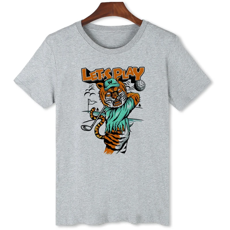 Tiger Baseball T-Shirt Original Brand Men's Tshirt Hot sale Summer Casual Tees Tops B1-154