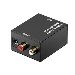 Digital To Analog Audio Converter RCA Audio Adapter Suitable For TV Audio Digital Coaxial Fiber Optic Analog Output Converter