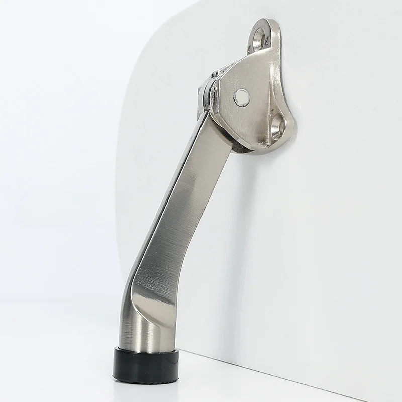 قطعة واحدة من سدادة الباب المصنوعة من الفولاذ المقاوم للصدأ: حافظ على أبوابك آمنة مع توقف بابنا المنسدلة! للمحلات التجارية والمتاجر والفنادق