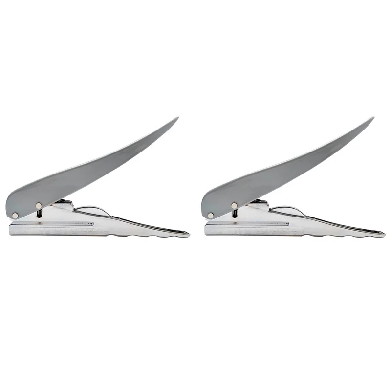 

2X Heavy Duty Single Hole Punch,Hole Puncher 25 Sheets Capacity Paper Punch For Paper ID PVC Cards Scrapbook 6MM