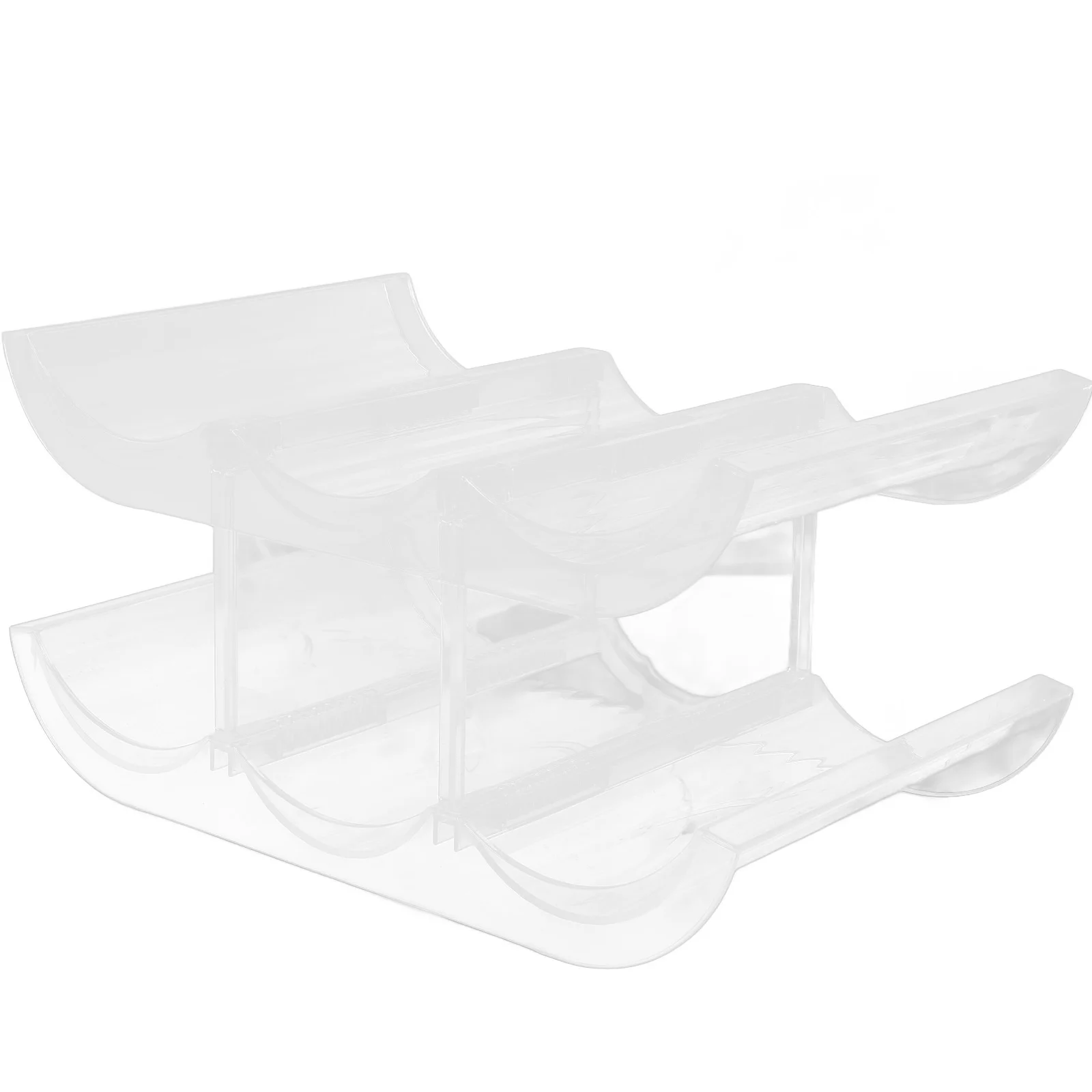 

Double Layer Wine Rack Tumbler Storage Organizer Water Bottle Holder For Kitchen Countertop Pe Detachable Design