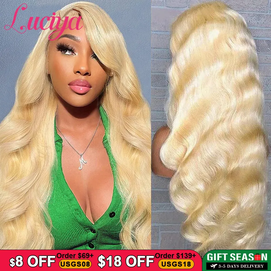 613 HD Lace Frontal Wig Body Wave Transparent 13x4 Lace Front Human Hair Wigs Pre Plucked Lace Closure Human Hair Wigs Luciya