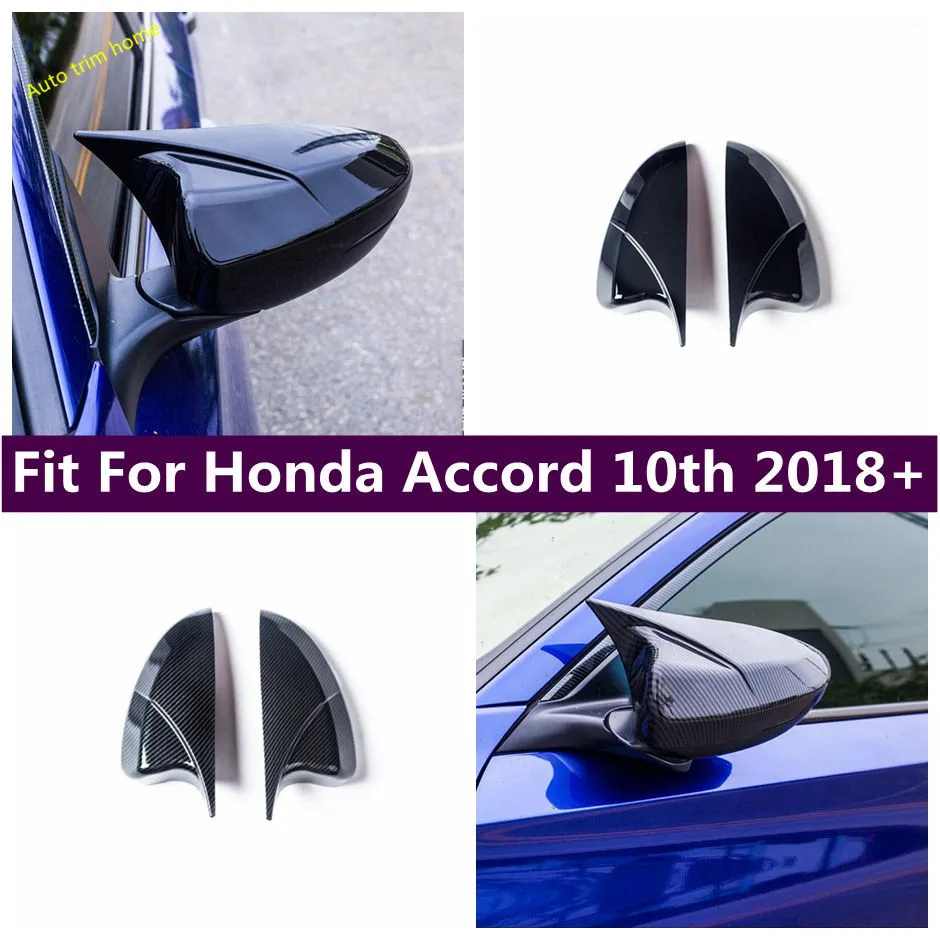 

Ox Horn Door Side Wing Rearview Case Side Protector Mirror Cover Trim Fit For Honda Accord 10th 2018 - 2022 Car Accessories