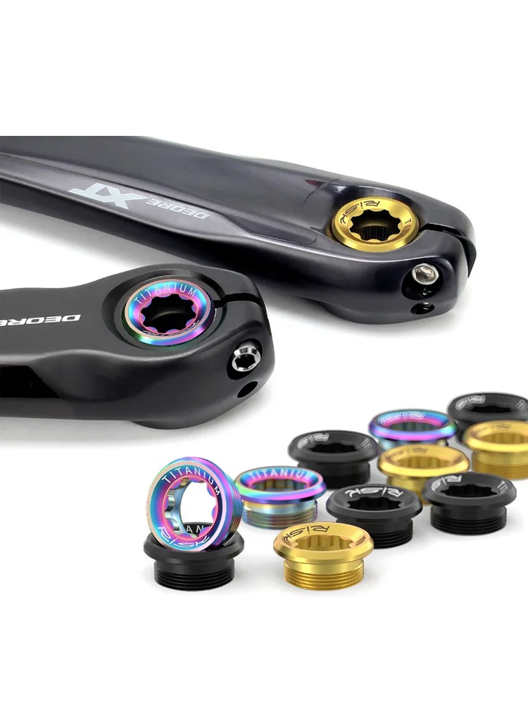 AliExpress NONE RISK m6x18 Titanium Bicycle Crank Bolts MTB Road Bike Crankset Crank Arm Fixing Bolts crank screw For Shimano XT XTR SLX Deore