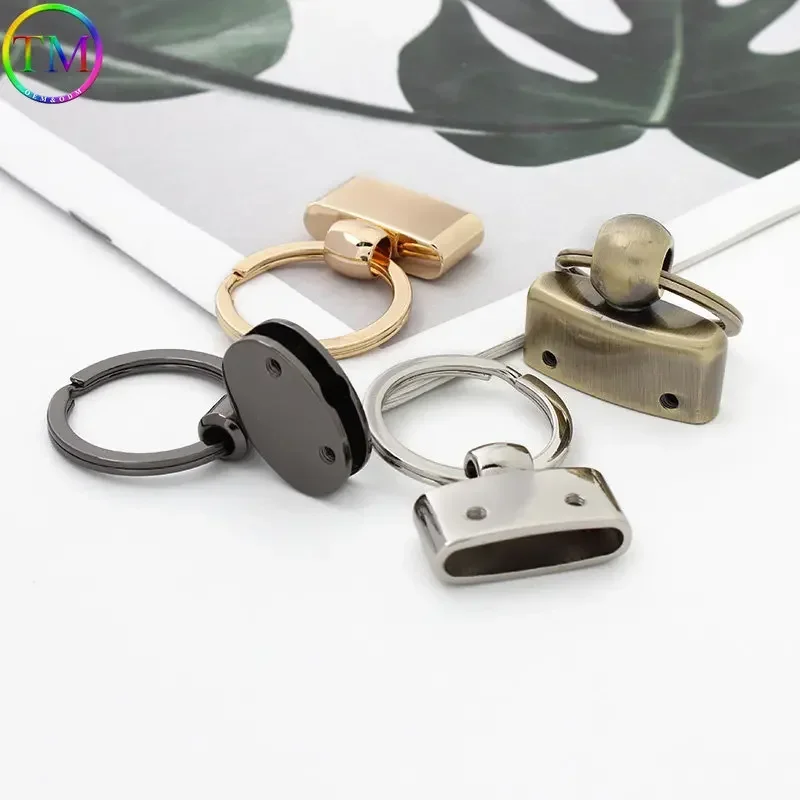 

10-50 Pieces High Level Alloy Key Ring T-Shape Key Fob With Split Keyrings Hardware Keychain Hardware Accessories