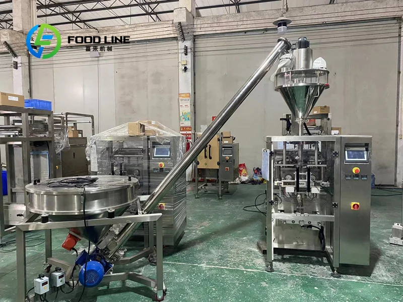 Constant Speed Powder Packaging Production Line Stable Conveyor Movement Ensures Uniform Bag Sealing Effect For Powder Packages