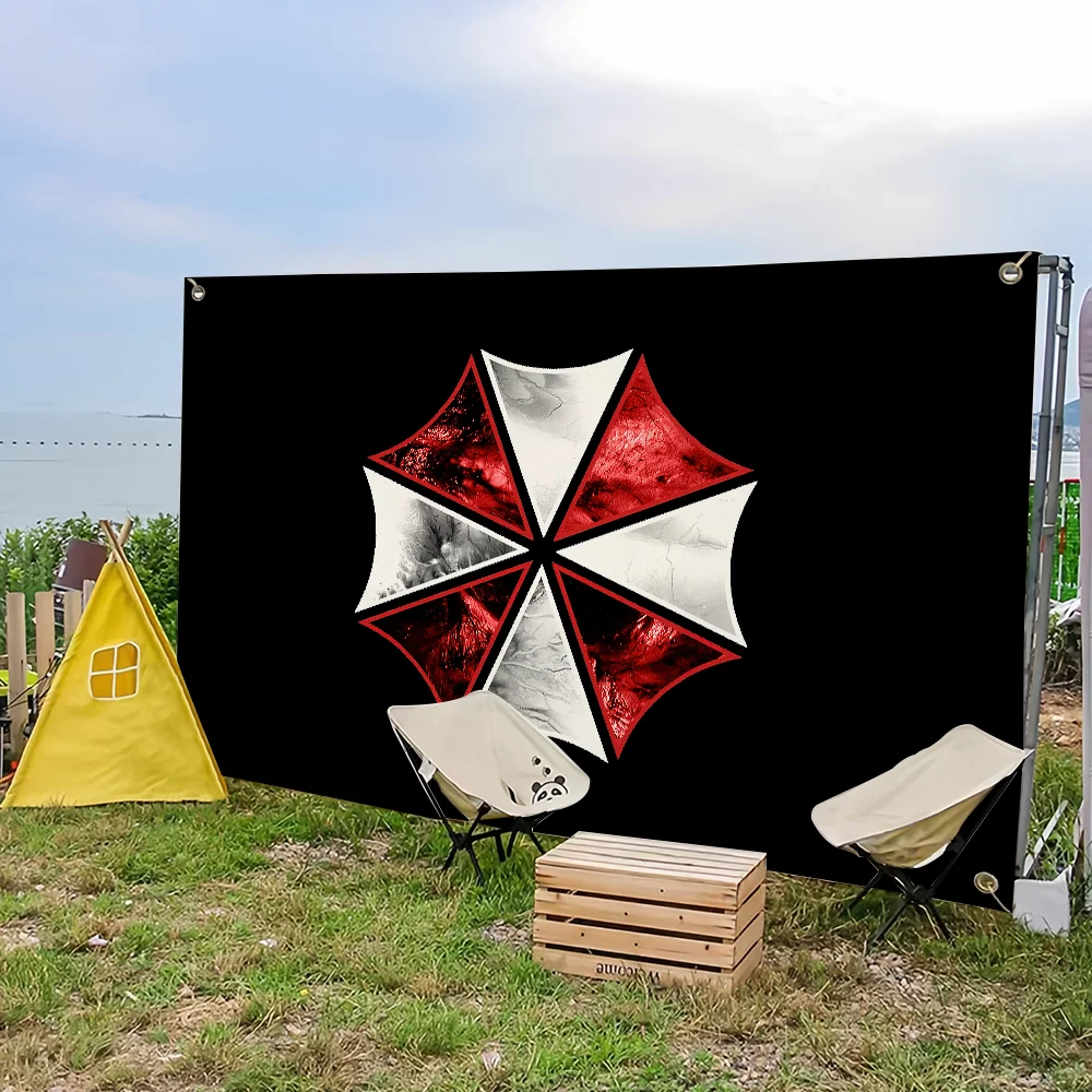 R-Residents Game Evil flag For Picnic Party Camping Banner Outdoor Atmosphere Cloth