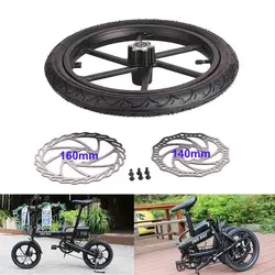 Motorcycle 16 inch Wheel 16x1.75 Tire Disc Brake Aluminum alloy Rim For Electric Scooters E-bike Folding Bicycles Accessories