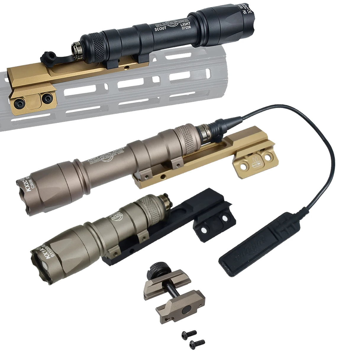lampe-torche-puissante-surefire-m600b-m600c-avec-double-interrupteur-compatible-avec-rail-m-lk-keymod-20-mm-pour-la-chasse-et-l'airsoft-lampe-led-m600-m600u-scout