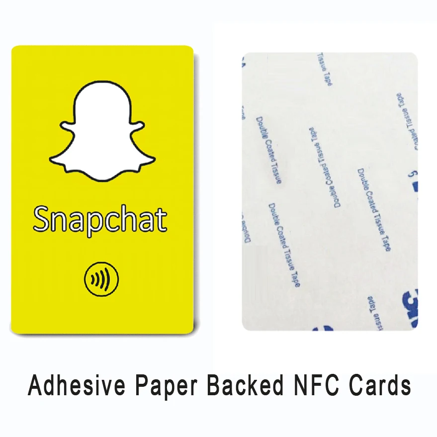 Snapchat karta NFC s drukowanie Chip NFC karta NFC z recenzjami Google