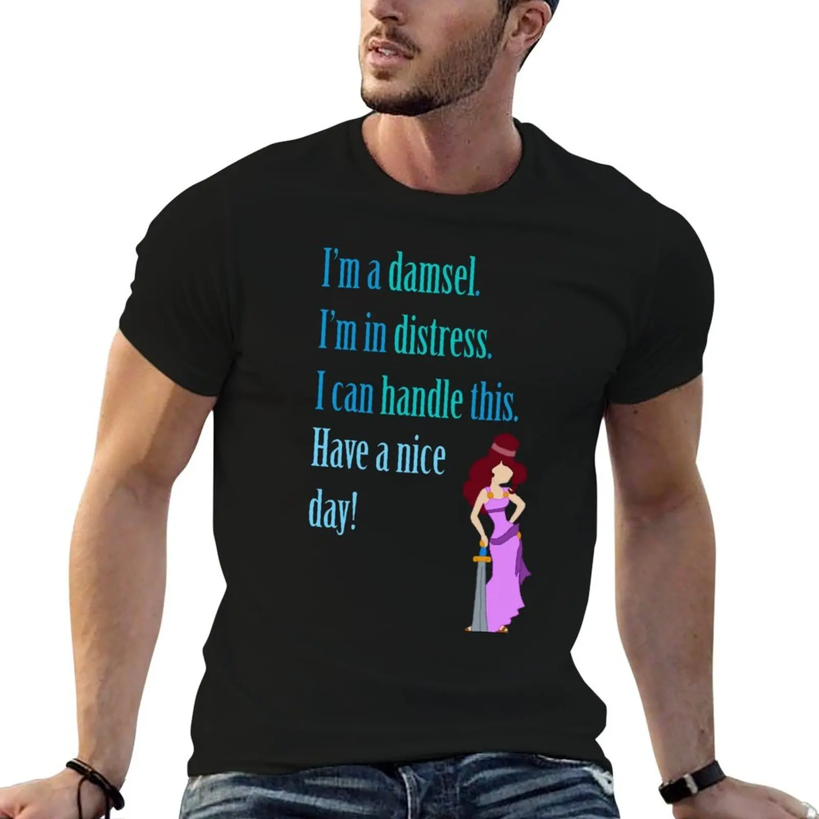 

Damsel in Distress T-Shirt t shirt personalised t shirts for man cotton man t shirt heavy cotton T-shirt