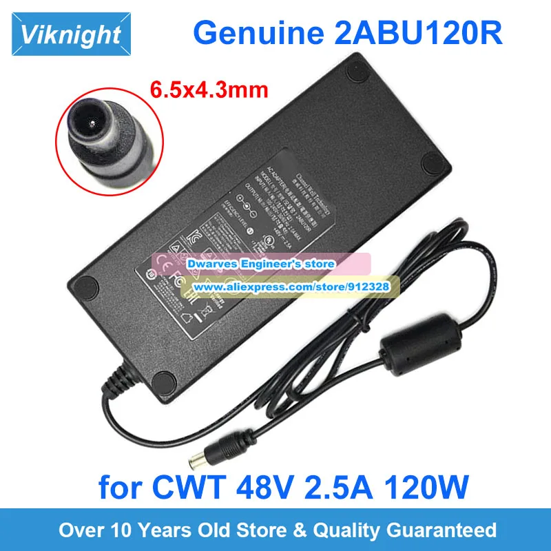 Genuine CWT 2ABU120R MPS120S-VI AC Adapter 48V 2.5A 120W Charger for Reolink RLC16-410 Dahua DVR Power Supply