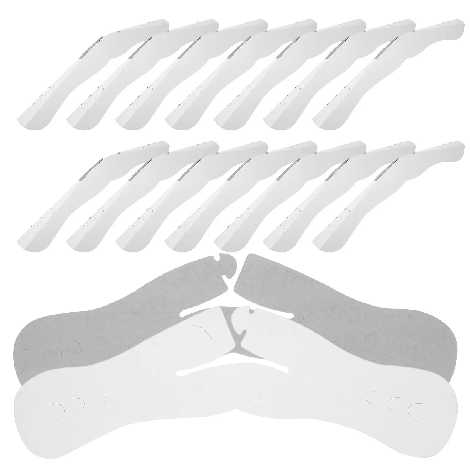 

50 Pcs Shirt Shoulder Pads Hanger Protectors Anti Slip Garment Forms Clothes Support Wide Pads Suit Accessories Clothing Storage