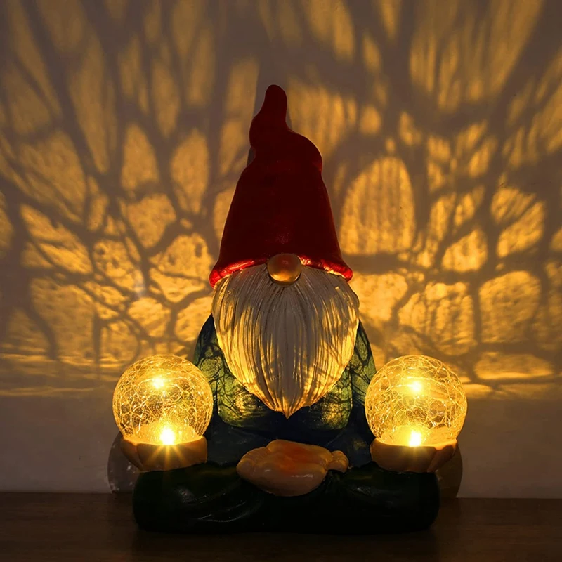 تماثيل جنوم خارجية مضحكة ، تمثال ضوء شمسي ، ديكور ساحة الحديقة ، زخرفة العشب ، الزينة