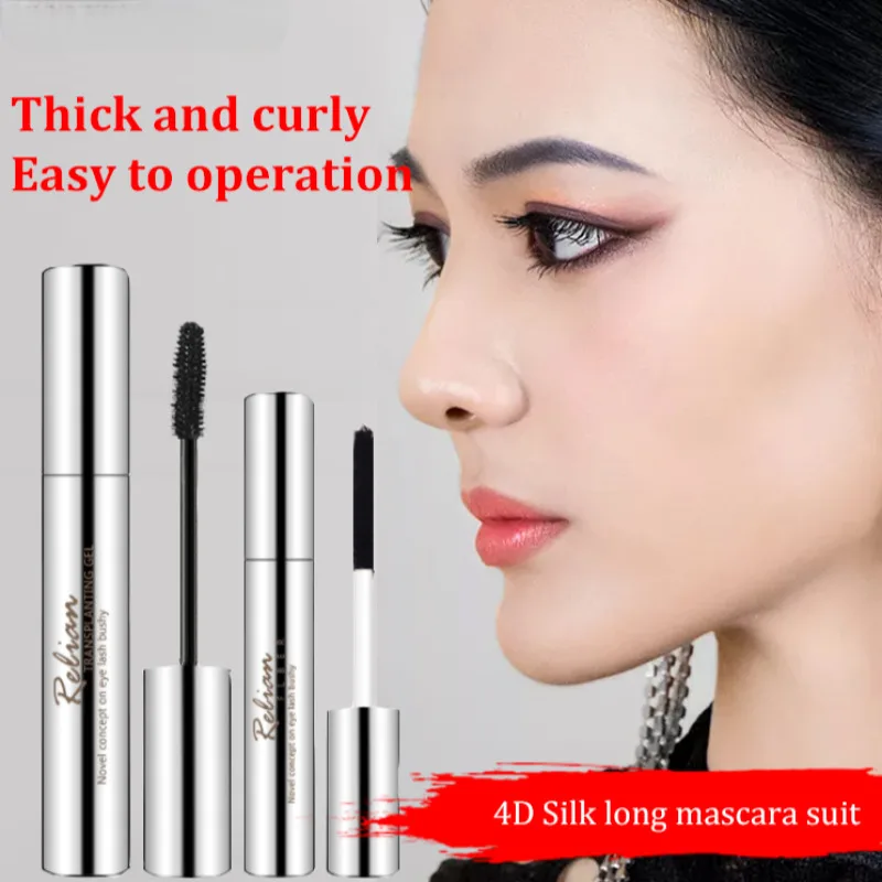 4D Silk Fiber Eyelash Mascara Waterproof Rimel 3d Mascara For Eyelash Extension Black Thick Lengthening 4d Rimel Makeup Cosmetic