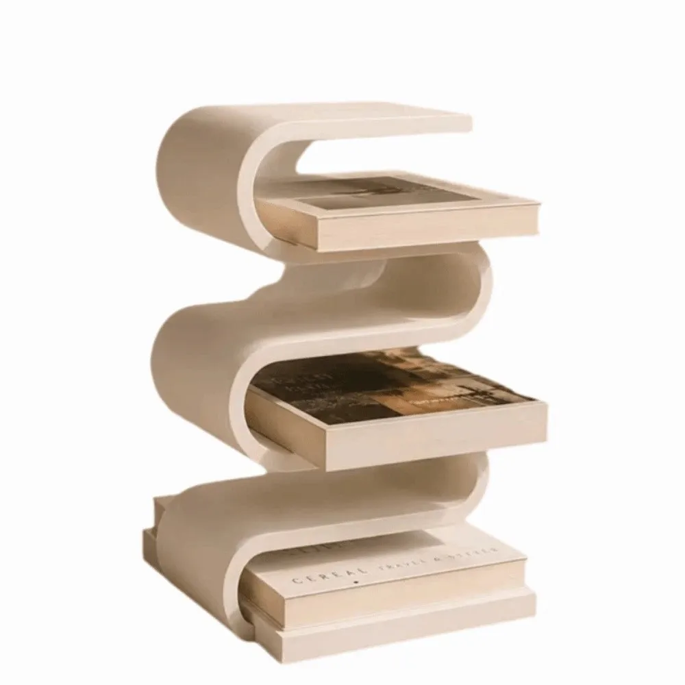 3D Printed Vertical Book Holder Multi-layer Creative Desktop Book Organizer Nordic Minimalist Book Shelf Bedside Table