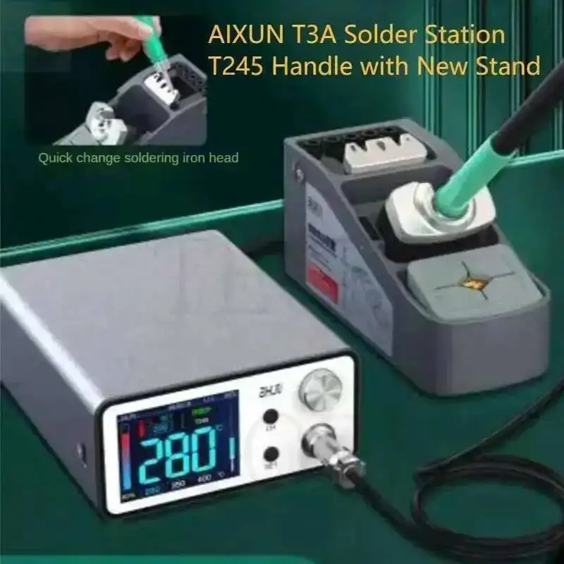 AIXUN T3A Intelligent Soldering Station Professional Welding T245 Rework Station For PCB Holder BGA Soldering Iron Repair Tools
