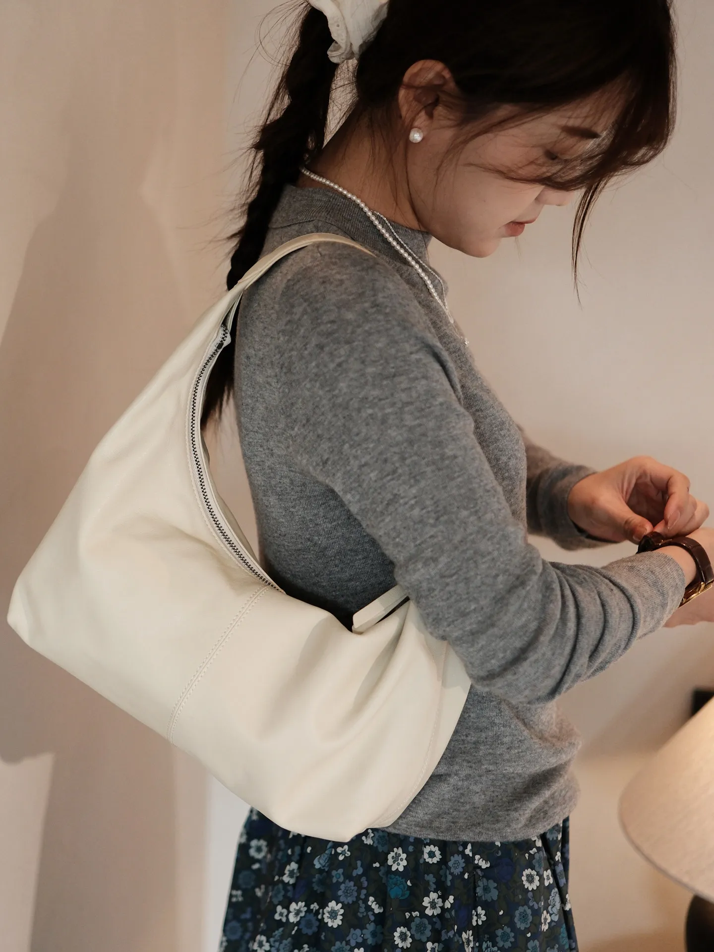 PNDME fashion high quality vegetable tanned cowhide ladies shoulder bag casual designer genuine leather women underarm bag