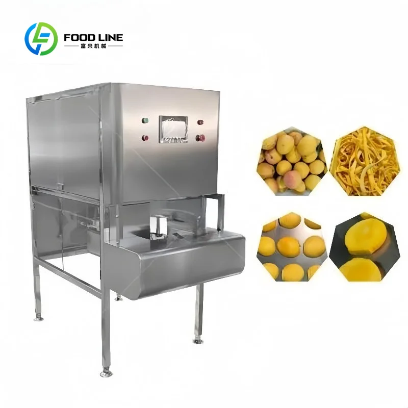 Customized Lemon Orange Cherry Blueberry Apple Pear Vegetable Fruits Automatic Peeling Machine