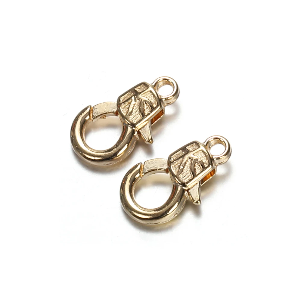 30 pçs 16mm metal lagosta fechos para chaveiro jóias fazendo diy pulseiras colares ganchos acessórios de fechamento de corrente componentes