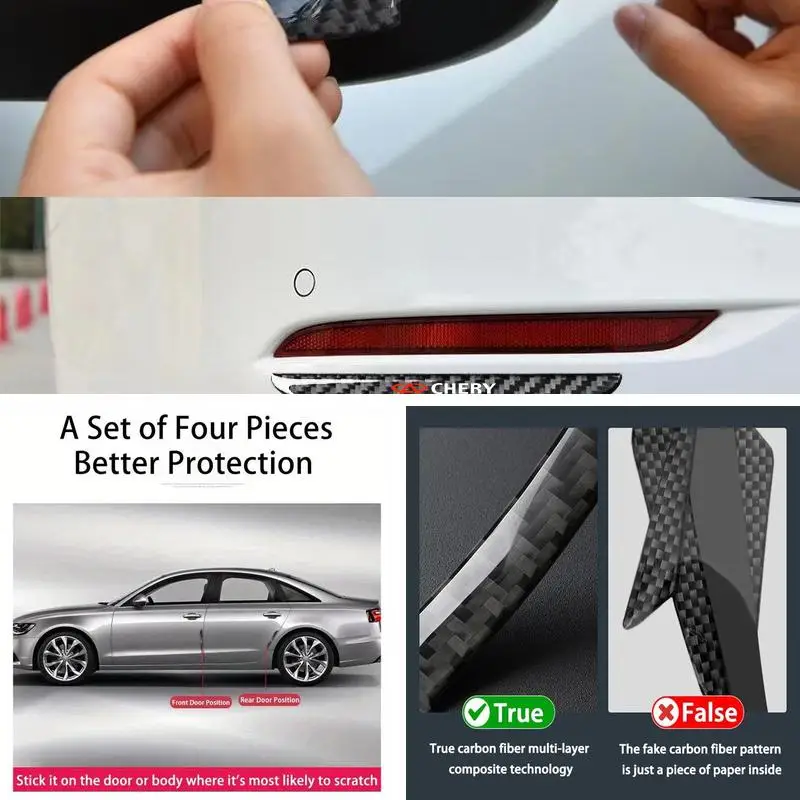 Fit Jetour X70 Omoda C5 Jaecoo J7 J8 4Pcs Car Door‑Sill Entry‑Step Protective Sticker Vehicle Exterior Accessories
