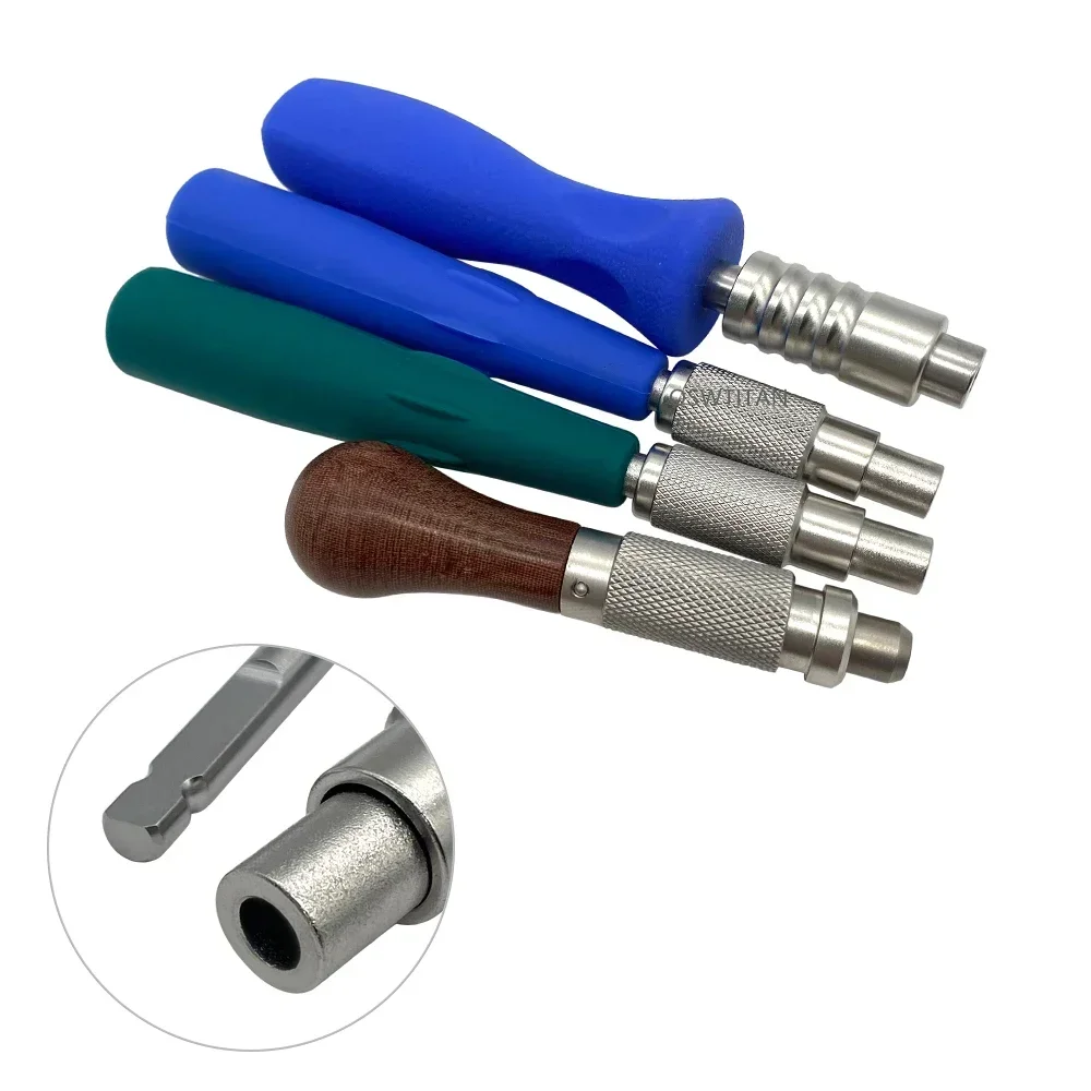 1 buah mata bor canulated AO Stainless Steel, instrumen Orthopedic Edik, mata bor Hollow