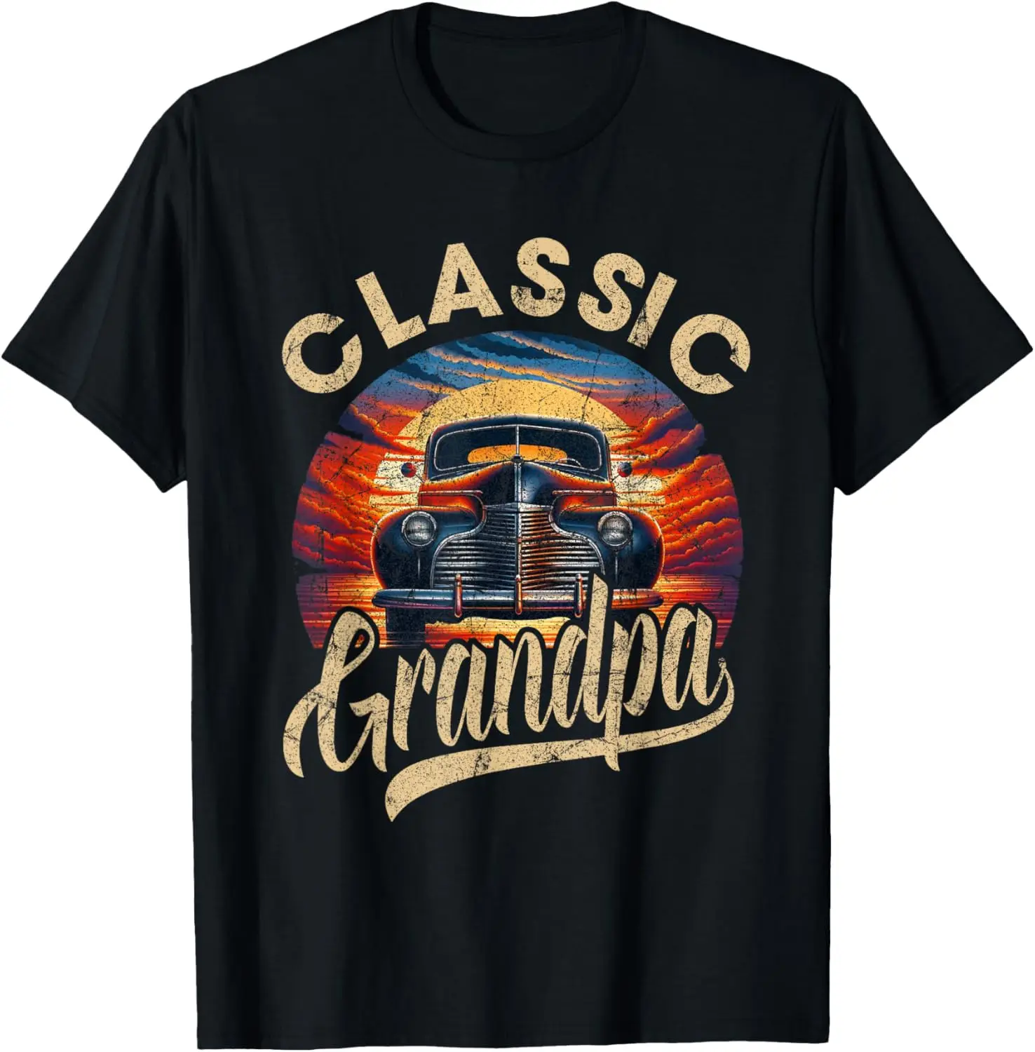 Classic Grandpa Funny Saying Car Lover Men Dad Papa Grandpa T-Shirt