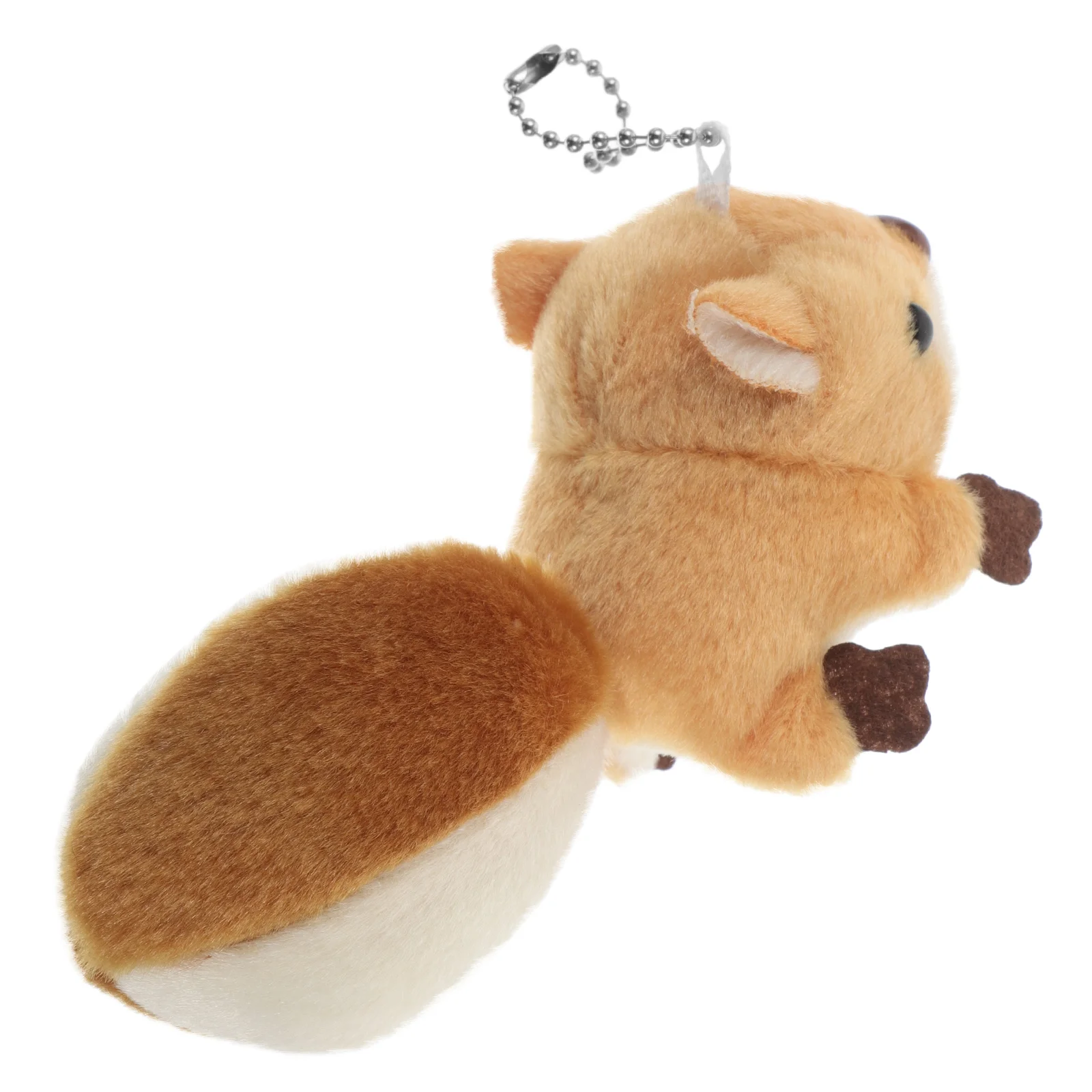 Squirrel Plush Keychain Cartoon Animal Key Ring Plush Squirrel Cute Pendant Backpack Stuffed Animal Decor For Decorating Backpac