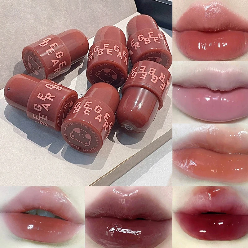 Moisturizing Seal Lip Frozen Water Mirror Lipstick Lasting and non-fading Jelly beep Lip Lip glaze