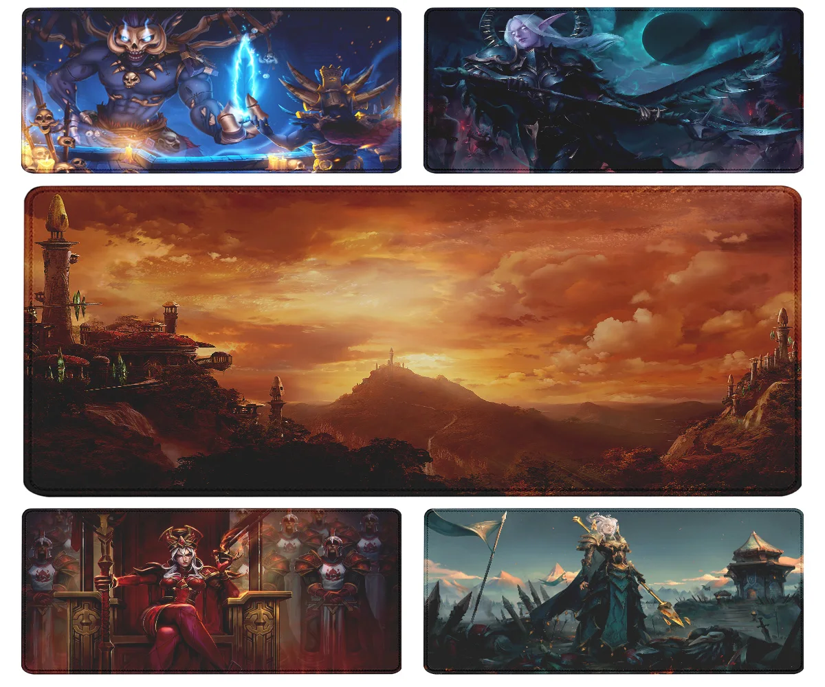 

Game World of Warcraft Mouse Pad Rubber Large Computer Desk Keyboard Mat HD World Of Warcraft Gaming Mousepad Speed Locking Edge