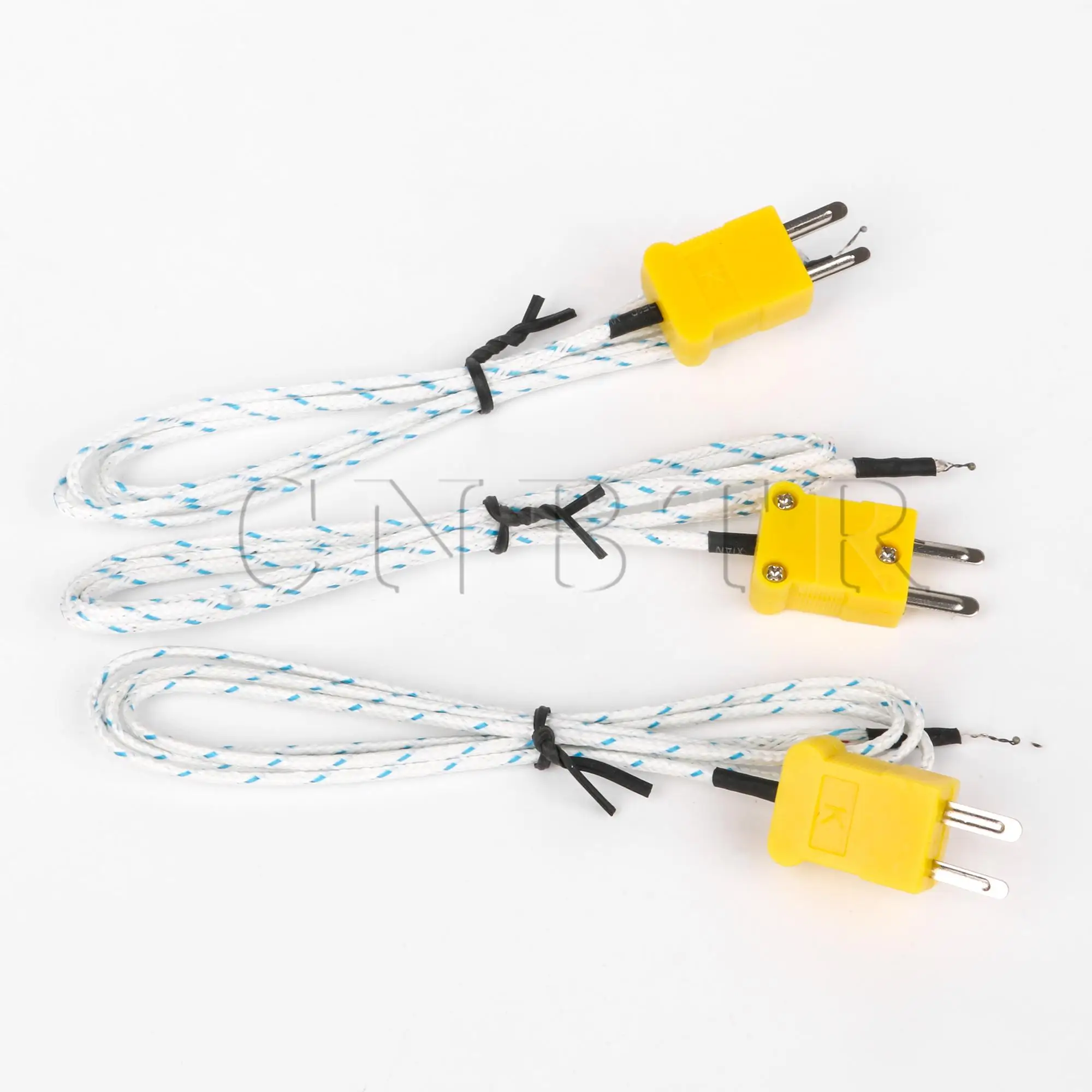 Cnbtr 10 pces k tipo mini linha de detecção de temperatura do conector 39.37 / 78.74 polegadas de comprimento