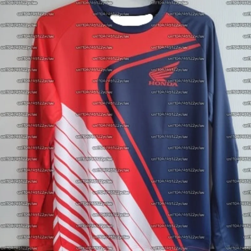 

Винтажный трикотаж для бездорожья Honda Racing Team 2025 года, дышащая рубашка Y2K с длинными рукавами для езды на велосипеде по бездорожью и горным гоночным трикотажем