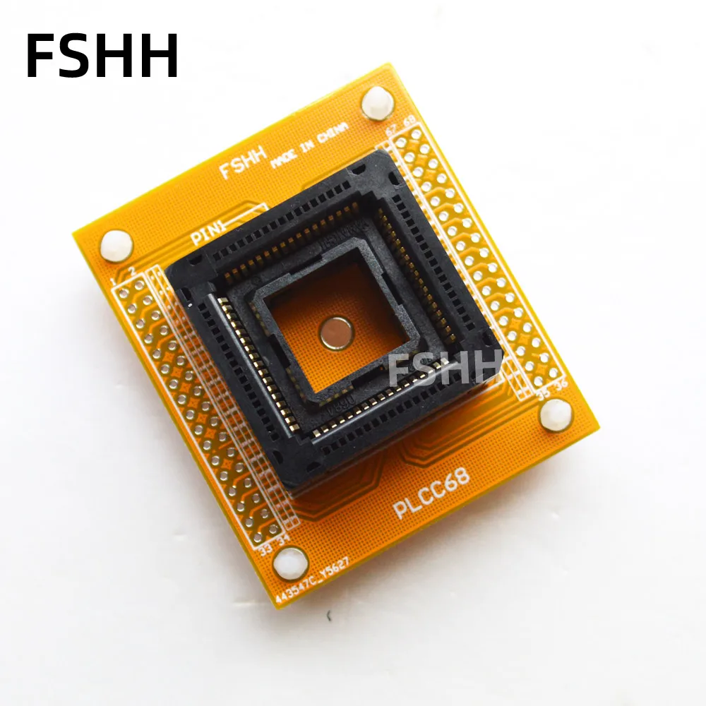 PLCC68 اختبار المقبس PLCC68 1.27 مللي متر إلى SIP 2.54 مللي متر المقبس مبرمج محول