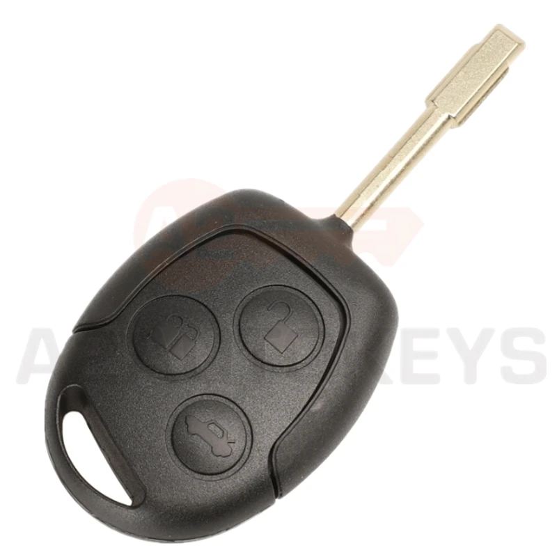 A2AUTOKEYS 3 Buttons 315/433 MHZ 4D60/4D63 Chip Remote Car Key For Ford Mondeo Focus 2 Fiesta Fusion Transit HU101 FO21 blade