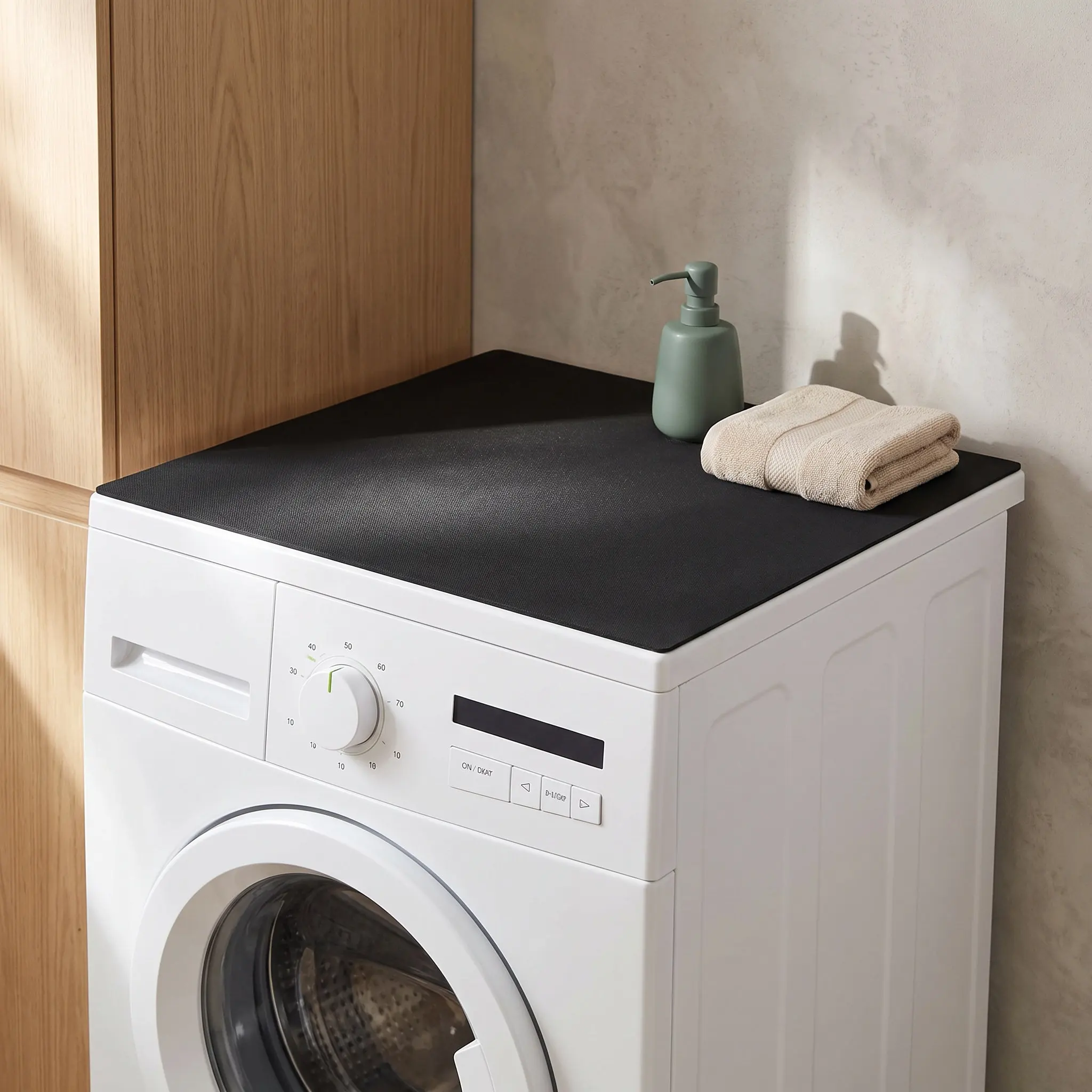Washing Machine Protective Cover Absorbent Nonslip Top Mat for Washer Dryer Laundry Room Top Cover Washer Dryer Topper