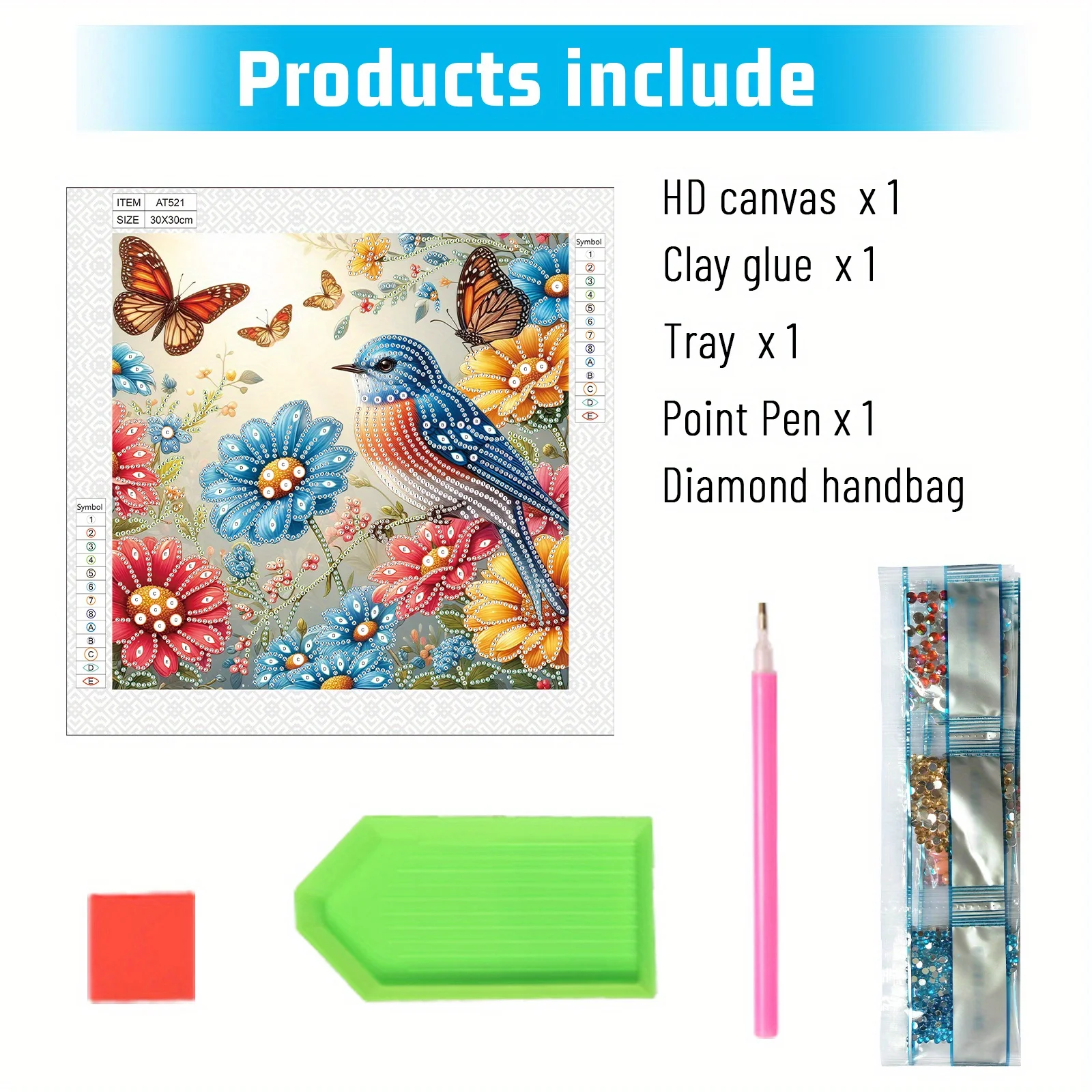 DIY الزهور والطيور 5D شكل خاص الماس الفن أطقم للمبتدئين ، الماس الفن اللوحة مجموعات للمنزل جدار الديكور هدية