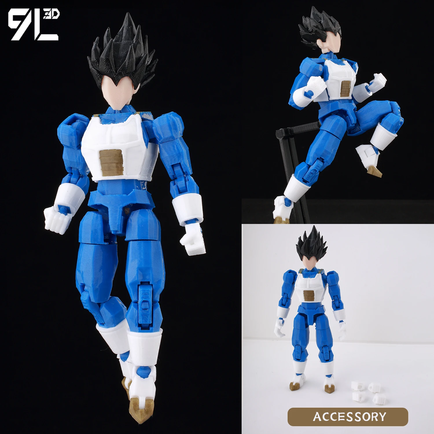 9L3D Titan13 Lucky13 フィギュア玩具 T13 ドラゴンボールロングヘア超